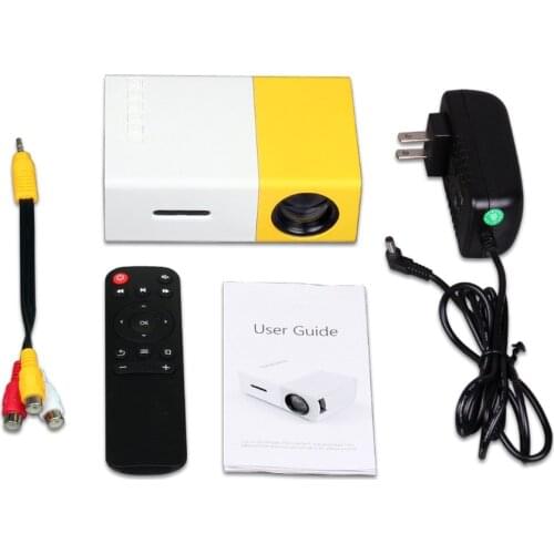 YG300 Mini LCD LED Projector Mini Projector 400-600 Lumen 1080P Video 320 x 240 Pixel Home Proyector Children Education Beamer