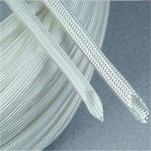 1mm ~ 10mm High Temperature Fiberglass Sleeving Soft Glass Fiber Braided Sleeve Dewaxing Tube - 3/5/10Meters