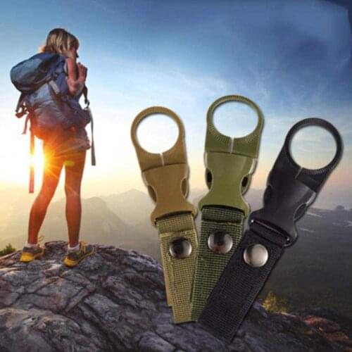 Outdoor Tactical ​Ribbon Water Bottle Buckle Multifunctional Carabiner Portable Water Bottle Hanging Mineral Water Clip Buckl