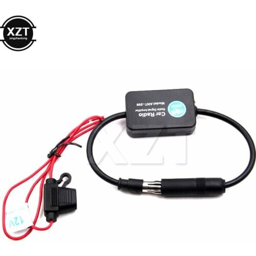 Universal 12V Auto Car Radio FM Antenna Signal Amp Amplifier Booster Eliminate Noise For Car Boat FM AMPlifiter