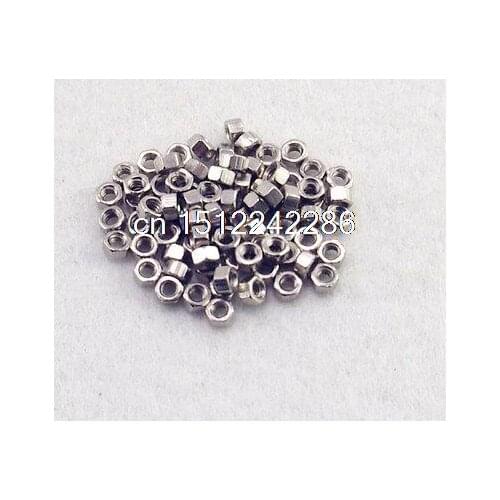 Pack of 50 Metric Thread M1.6 Brass Hex Nuts Freeship To Worldwide