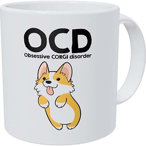 OCD Obsessive Corgi Disorder 11 Ounces Funny Coffee Mug