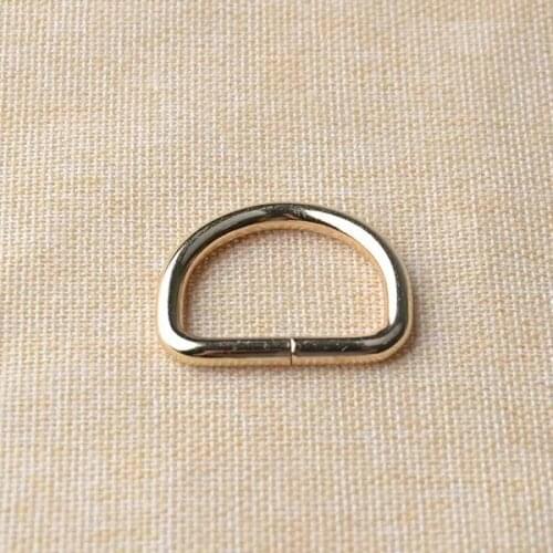 1 1/2 Inch Unwelded D Rings Gold Plated Pack of 50