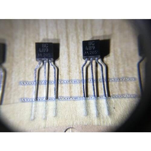 10PCS/lot BC489 NPN 80V 0.5A TO-92 Silicon Transistors
