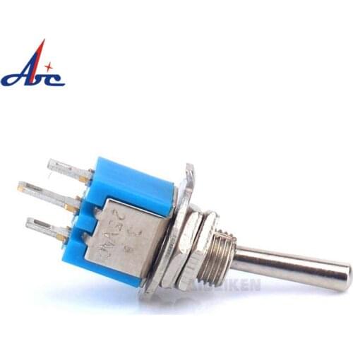 10pc/LOT Blue Mini MTS-102 3-Pin SPDT ON-ON 6A 125VAC Miniature Toggle Switches