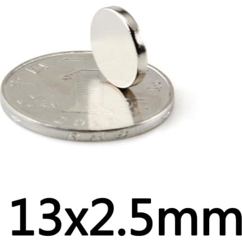 2/5/10PCS 13x2.5mm Super Powerful Strong Magnetic Magnets Permanent N35 Neodymium Magnets 13mmx2.5mm Small Round Magnet 13*2.5 m