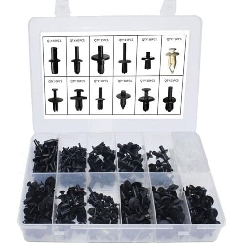 350Pcs/set Universal Auto Body Trim Moulding Clips Plastic Push Retainer Pin Rivet Fasteners Panel Retainer Clips Assortment Kit