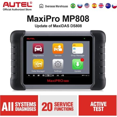 Autel MP808 Pro OE-level Car Diagnostics Tools OBD2 OBDII Automotive Scanner Key Programmer Bi-Directional as DS808 MS906
