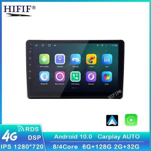 Android 10 Car GPS Radio For Audi A4 2 3 B6 B7 2000 - 2009 S4 2002 - 2008 RS4 2005 - 2009 No dvd Stereo Player AM RDS Carplay