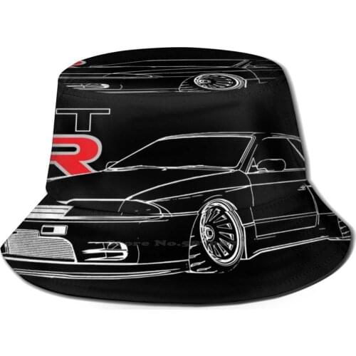 Gtr R32 Skyline Line Graphic Racing Causal Cap Buckets Hat Nissian Skyline R32 R33 R34 R35 Gtr V Spec Vspec Rb26 Rb26Dett Track