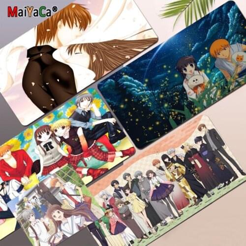 MaiYaCa Fruits Basket Japan anime gaming mousepad L XL XXL gamer mouse pad Size for CSGO Game Player Desktop PC Computer Laptop