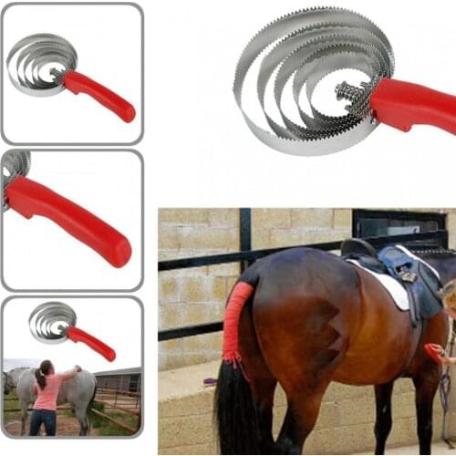 Compact Wear-resistant Horse Curry Scratching Comb for Professional Use