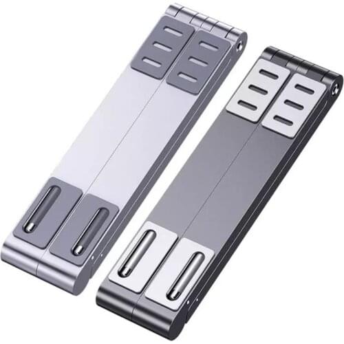 2PCS Mini Adjustable Foldable Laptop Stand Multiple Tablet Desktop Holder Portable Laptop Bracket For Phones/Pads/Laptops/Books