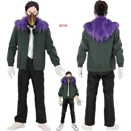 Anime Boku no Hero Academia Overhaul Chisaki Kai Cosplay Costume My Hero Academia Men Women Uniform Jacket Wig