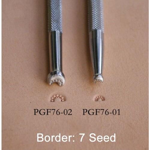 Leather craft Boundary 7 core stainless steel fine printing leather carving tools
