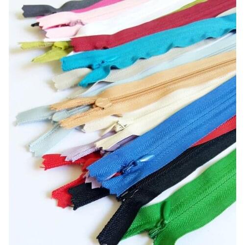 Mix 5Pcs/lot 3# 50cm Mix Color DIY Nylon Coil Zipper Closed End Long Invisible Zippers For Sewing Clothes Cushion Pillow Tailor