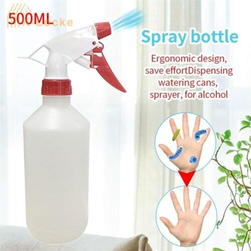 PE Plastic 500ml Spray Bottles Refillable Liquid Bottle Hand Pressure Sprayers Home Garden watering Disinfection Spray Bottle