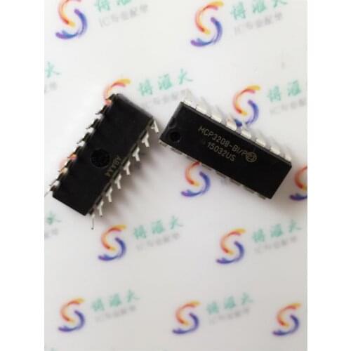 Module MCP3208 MCP3208-BI/P DIP16 Original authentic and new Free Shipping