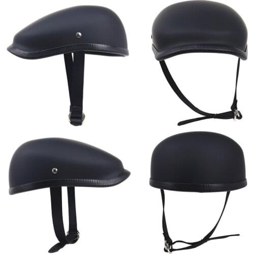 Moto Helmet Vintage Beret Style Motorcycle Helmet Light Weight Moto Helmet Fiberglass Shell Bike Capacete Moto