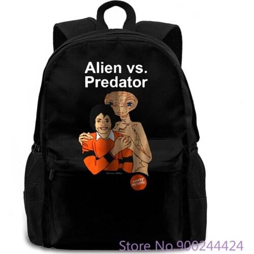 Vtg Alien vs Predator Michael Jackson Skate Mental New Style women men backpack laptop travel school adult student