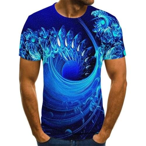 2020 New Three-dimensional vortex T-shirts Mens Summer 3D Print Casual 3D T Shirt Tops Tee XXS-6XL