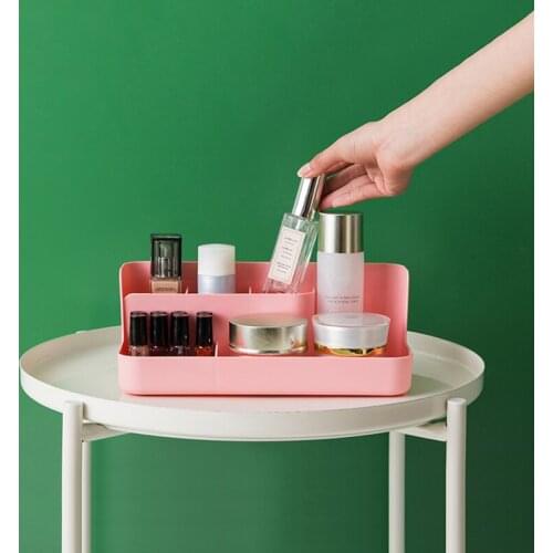 Large Capacity Makeup Organizer Cosmetic Storage Box Makeup Display Case Brush Lipstick Holder Desk Bathroom Organizer