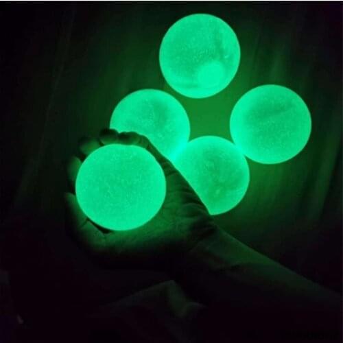 Ceiling BalSl Fluorescent Sticky Wall Ball Ceiling Ball Sticky Target Ball Kids Toy Adult Decompression Toy Gift