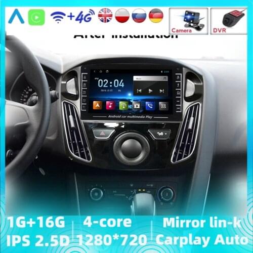 Android System GPS Navigation For Ford Focus 3 2012-2015 Multimedia Radio Video Player Support Carplay Wifi Function / ADAS DVR