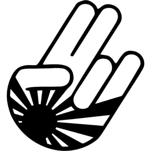 Special Gesture Pattern Auto Car Racing Motorcycle Helmet Decal And Graphics Modern Rainproof Stickers FA380