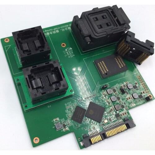 SSD NAND flash SM2256K Controller test solution for BGA152 132 100 88 LGA60 TSOP48 96 Flash Memory 4 in 1 Multiple PCB board