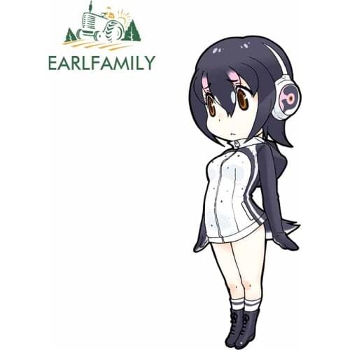 EARLFAMILY 13cm x 4.8cm For Cartoon Girl Body for Car Stickers Personality Decal Campervan Car Door Protector For JDM SUV RV