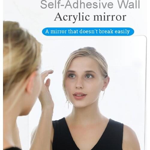 Mirror Wall Stickers Self-adhesive Anti-fall High-definition Acrylic Living Room Bedroom Bathroom Full Body Decorative Mirror