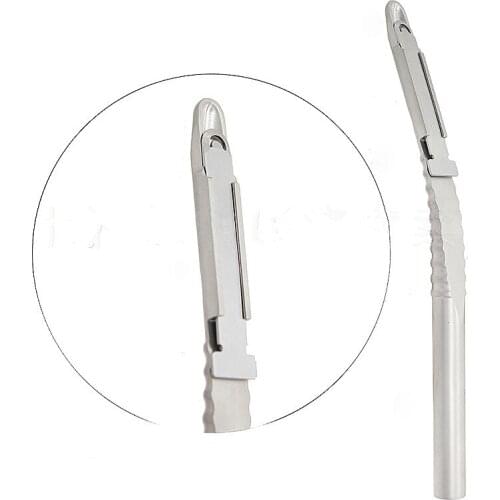 1Pcs Dental Bone Scraper Harvester Dental Implant Curved Bone Grafting Instruments