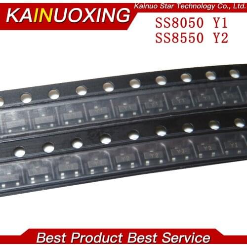 200PCS SS8550 SS8050 Y1 Y2 SS8050 100pcs+ SS8550 100PCS SOT23 PNP NPN SOT-23 SMD IC new and original