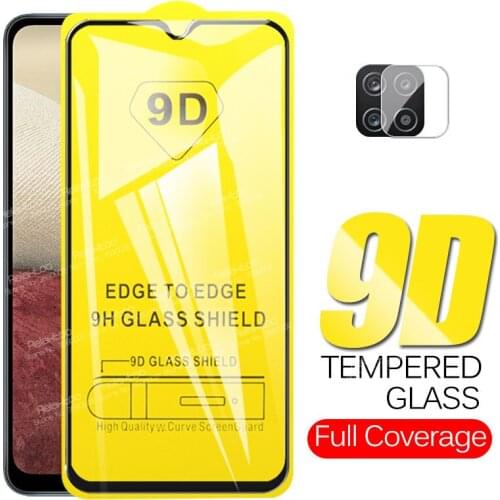 9D Full Glue Protective Glass For Samsung Galaxy A12 Camera Glass SamsungA12 A 12 6.5" SM-A125F/DS Screen Protector Cover Film