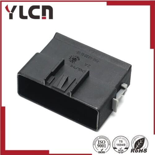 Free shipping 16 Way Black unsealed plug male Connector for Delphi 13513961/15326956