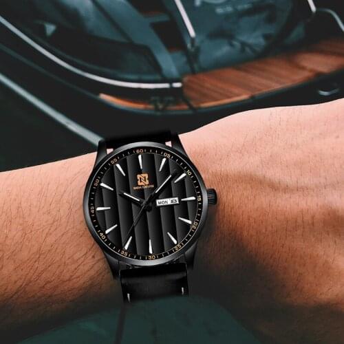 2020 New Black Color Quartz Sports Watches For Unisex Luxury Business Steel Wrist Watch Fashion Watch Men For Gift QW001