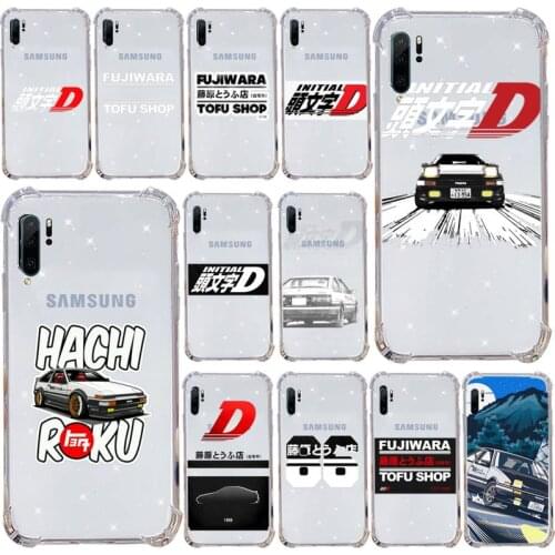 Initial D Anime AE86 Phone Case Transparent for Samsung s9 s10 s20 Huawei honor P20 P30 P40 xiaomi note mi 8 9 pro lite plus