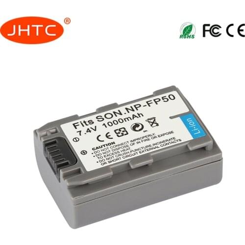 NP-FP50 Battery For Sony NP-FP30 NP-FP60 NP-FP70 NP-FP71 NP-FP90 Sony DCR-SX40 SX40R SX41 HDR-CX105 NPFP50 Batterie 1000mah