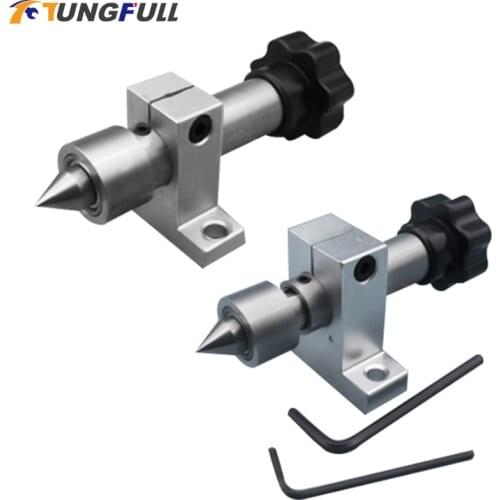 Rotating Lathe Tailstock Thimble Drill Bit Live Lathe Center Head Bearing Live Center Revolving DIY Accessory For Mini Lathe