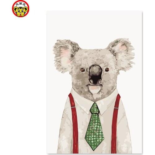 Painting by numbers art paint by number Mr. Coras career, Cora head tie