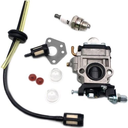 Carburettor Kit for 52cc 49cc 43cc Brush Cutter with Seal Hose Spark Plug Petrol Filter