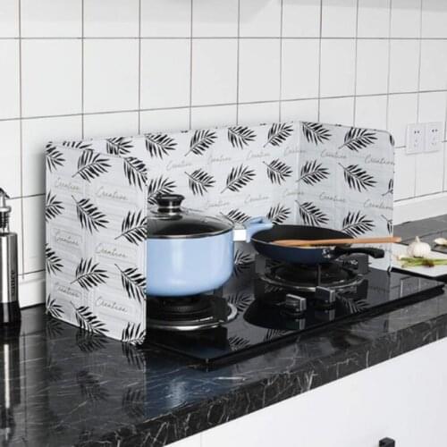 Cooking Tools Kitchen Gadgets Oil Splatter Screens Aluminium Foil Plate Gas Stove Home Kitchen Splash Proof Baffle