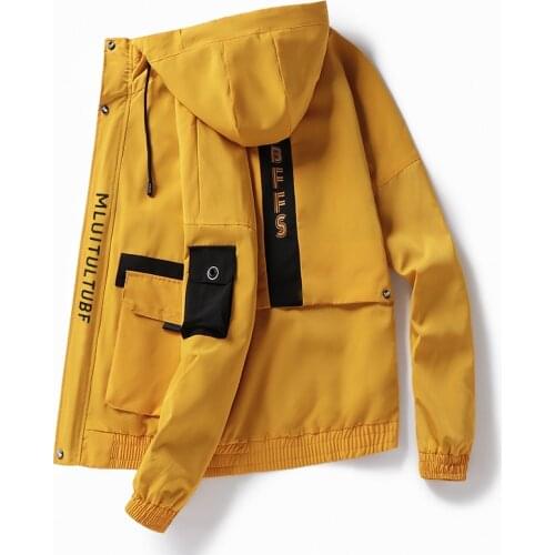 Mens Black Bomber Black Jacket and Men Pilot Baseball Jackets Male Hip Hop Cargo Coat Streetwear Outerwear