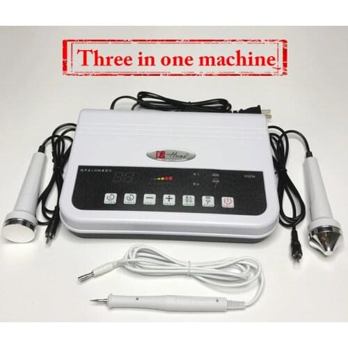 Microcomputer Ultrasonic Face Beauty Instrument Wrinkle Removal Acne Treatment Skin Rejuvenation With 2 Probes