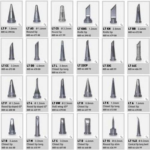 High Quality Solder Tip Set Mix 15pcs Lead Free LTK,LTO,LTH,LTI,LTA,LTB,LTC,LTD,LTKN,LTL for Weller Soldering Tip Welding Stings