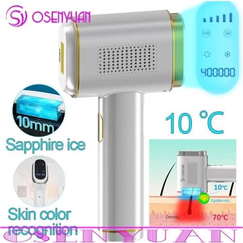 Newest Fully Intelligent Skin Detection Laser Hair Removal Device Permanent IPL Photoepilator Sapphire Pulsed Light Epilator