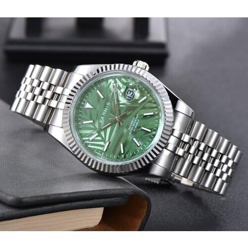 New 40mm Parnis Sapphire crystal MINGZHU2813 or MIYO TA8215 Automatic Automatic date luminous Mechanical watches GR29-21