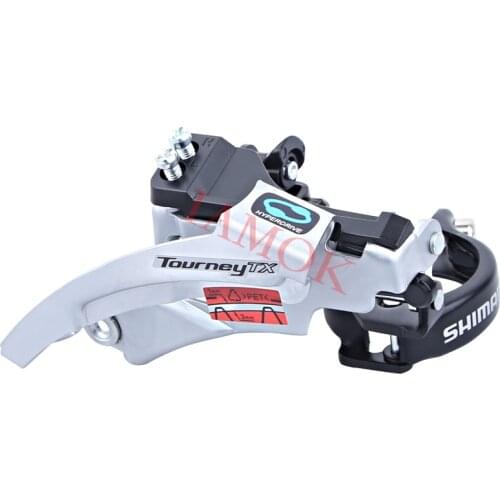 SHIMANO TOURNEY TX FD-TX800 Mountain Bike Front Derailleur Iamok Bicycle Top Swing Clamp Band Mount Derailleurs 3x8/7-speed