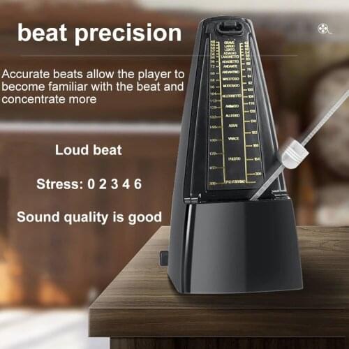 Plastic Traditional Electronic Metronome Standard Universal Mechanical Metronome Drum Musical Practice Tool For Beginners